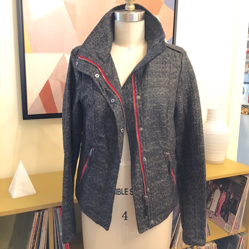 Free People // Leopard Pop Moto Jacket